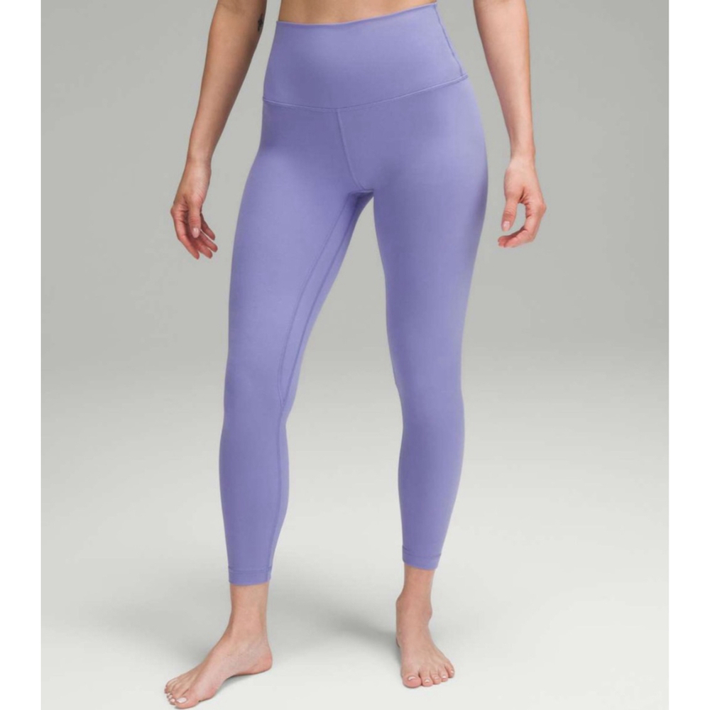 Lululemon Align Mid-High Rise Leggings Pants Lined Size 8 Medium Light Lavender